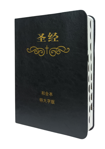 特大字版聖經-拇指索引皮面簡體-使者出版（預購期間免運費-首版已售空-再版中預計8月到貨) AFC Extra Large Bible-Leather-Simp.