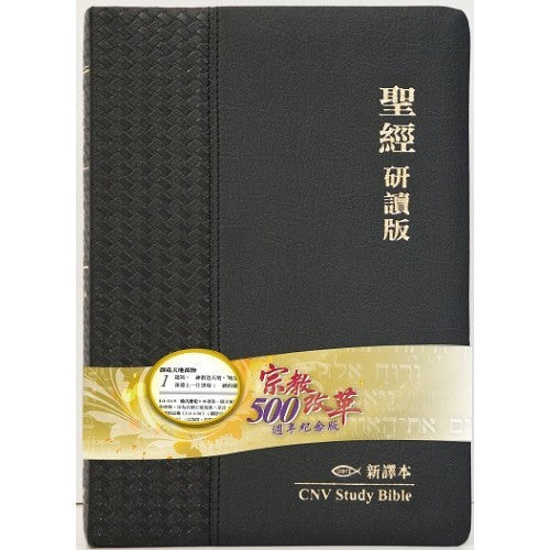 研讀版聖經─新譯本-皮面金邊-繁體 - CNV Study Bible-Leather-Trad.